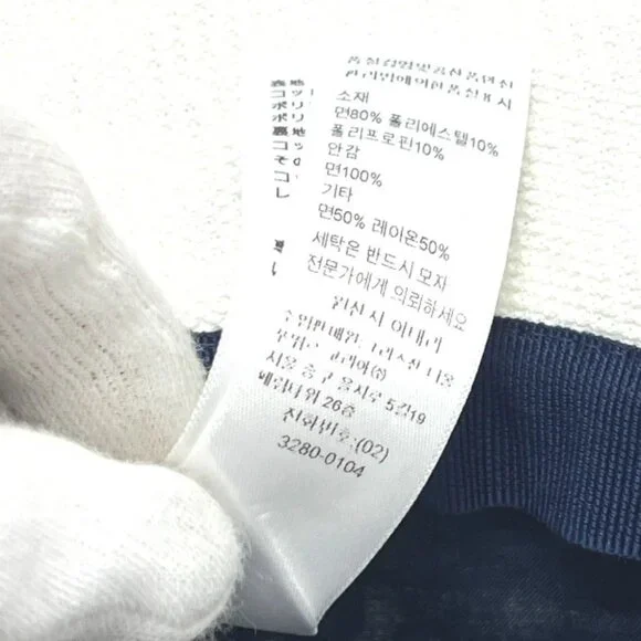 Dior 42TFS923X131 D-BOBBY Embroidered logo jacquard Hat Canvas White/Navy - Picture 10 of 12